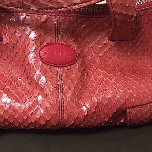 NWOT Tod’s handbag - snake skin python collection - Picture 2 of 6